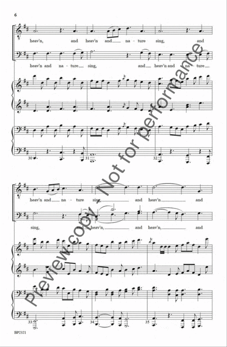 Joy to the World TTBB image number null