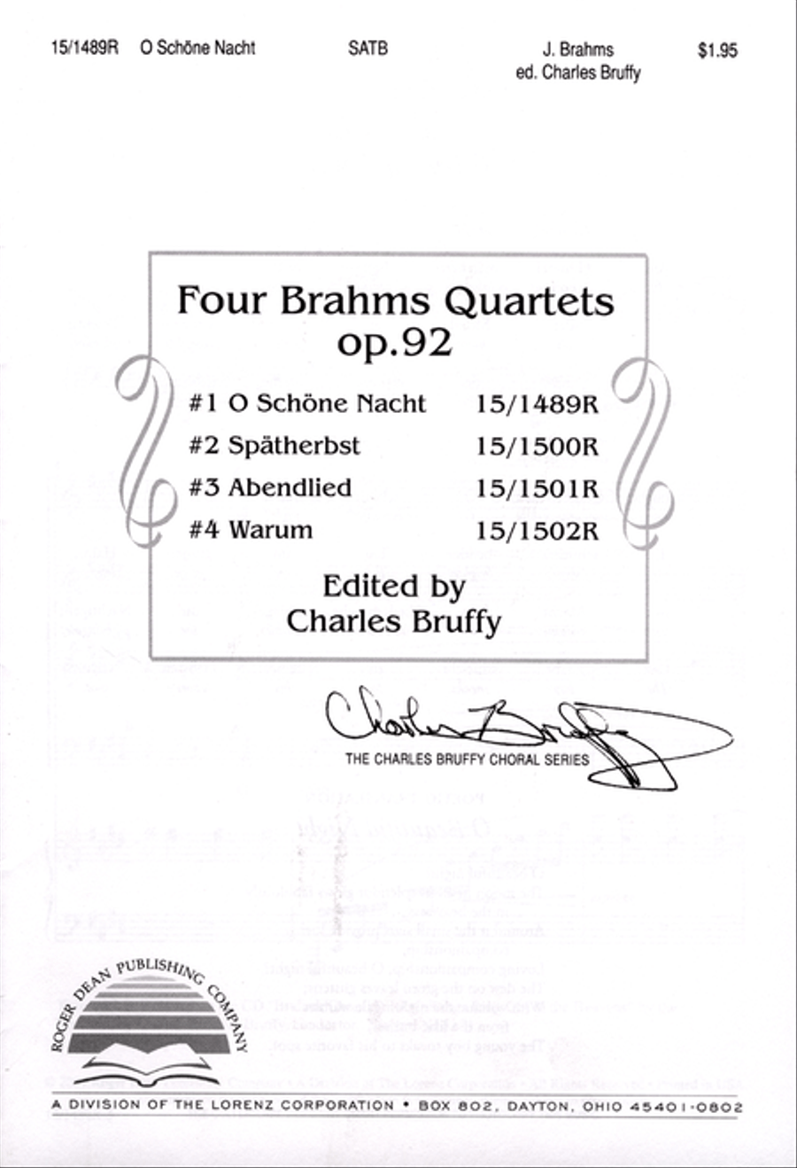 O Schöne Nacht 4-Part scores gallery preview page 1
