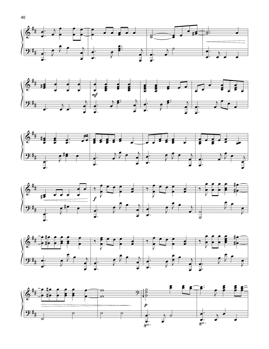 Radioactive (arr. Jason Lyle Black) Piano Solo scores gallery preview page 2