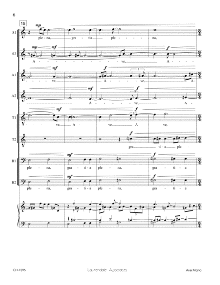 Ave Maria Divisi scores gallery preview page 5