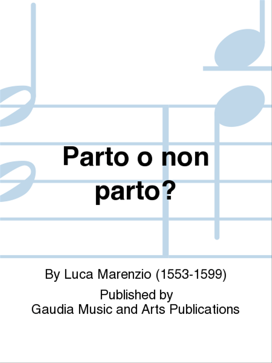 Parto o non parto? SATTB scores gallery preview page 1