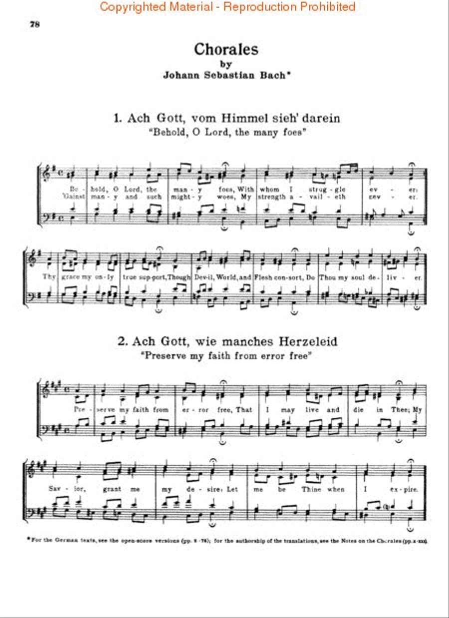 Chorales 1-91 Piano Solo scores gallery preview page 3