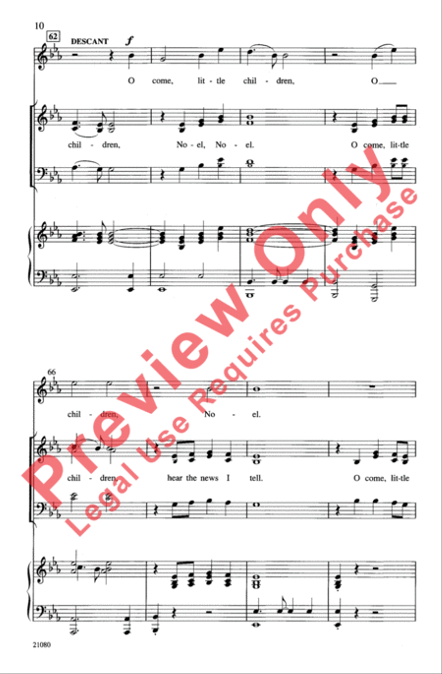A Gospel Noel 3-Part scores gallery preview page 9