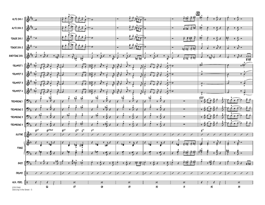 Dancing In The Street - Full Score Jazz Ensemble scores gallery preview page 5