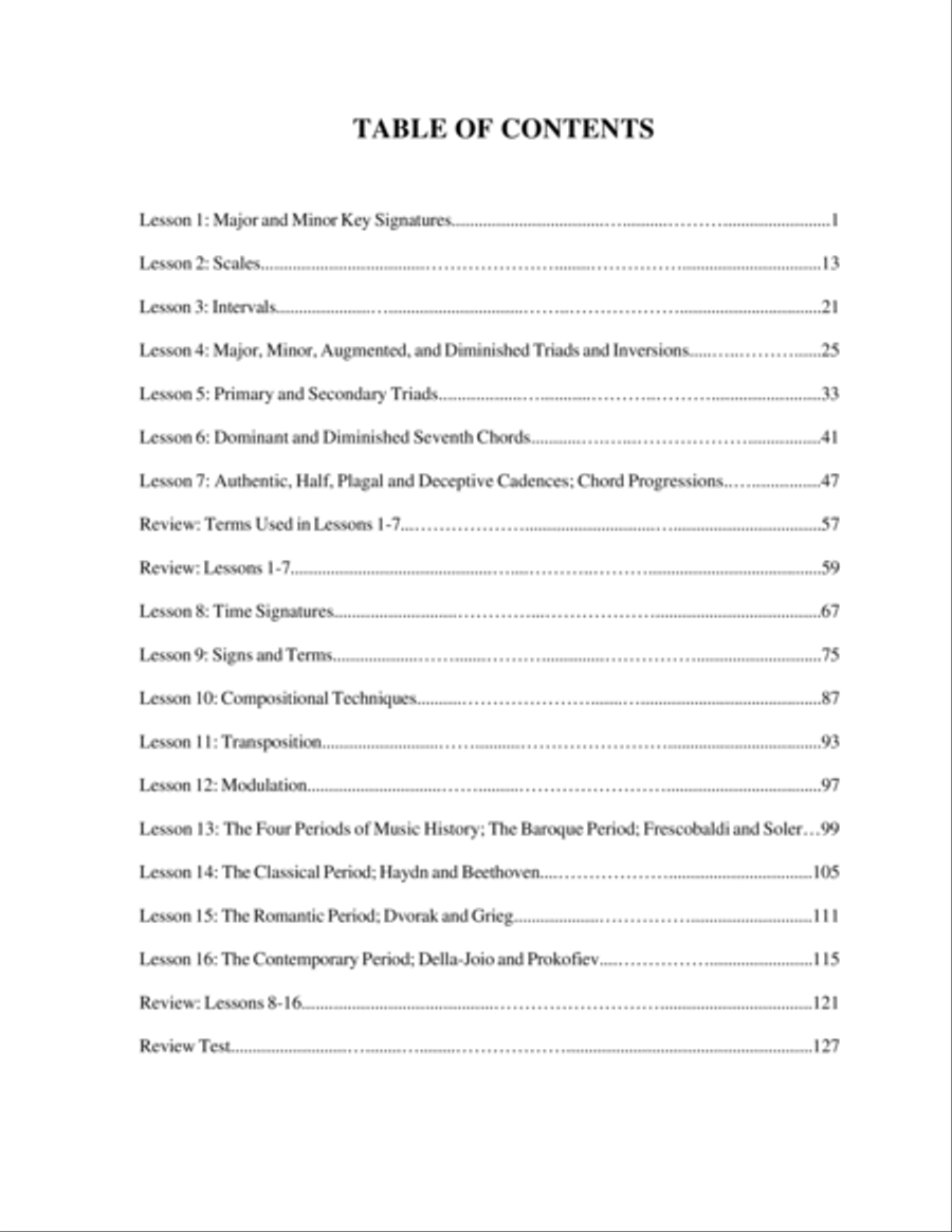 Basics of Keyboard Theory: Level VII (early advanced)