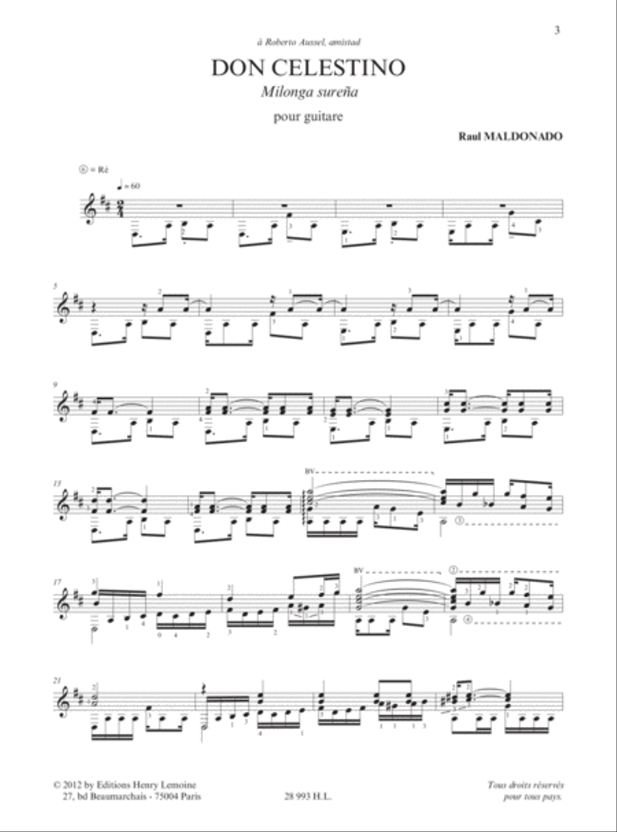 Don Celestino Acoustic Guitar scores gallery preview page 2