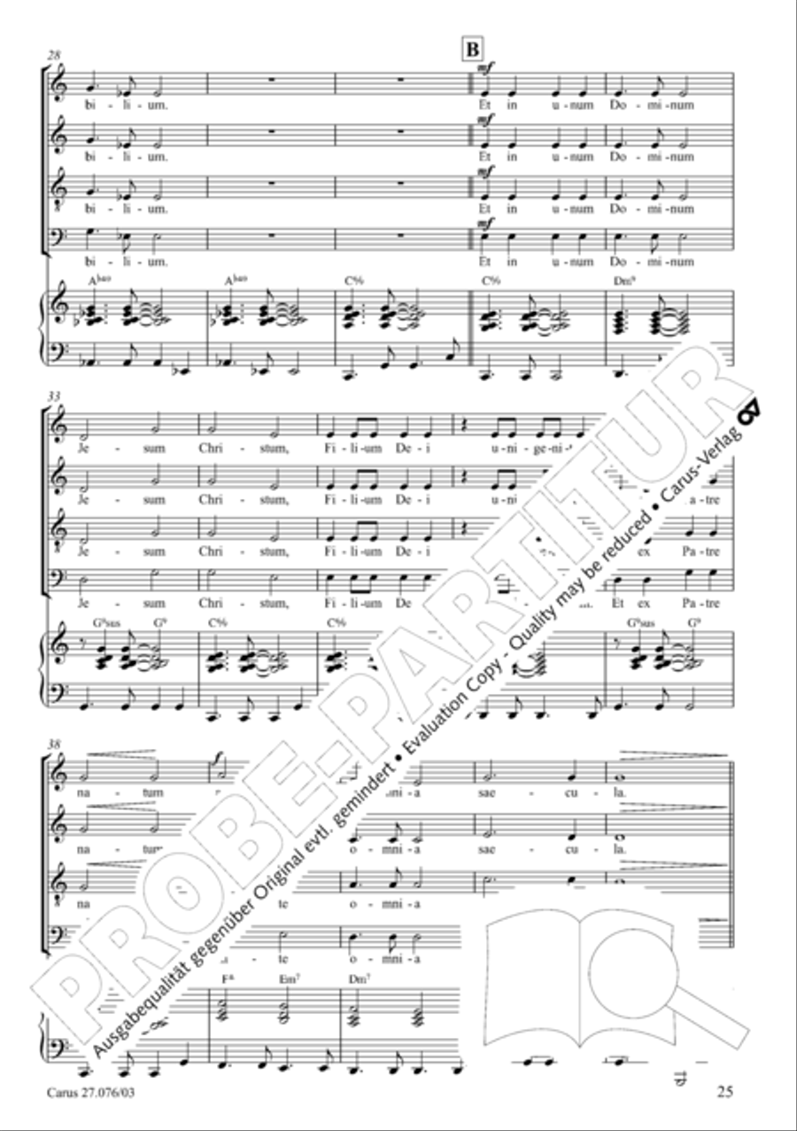 Missa in tempore incerto 4-Part scores gallery preview page 26
