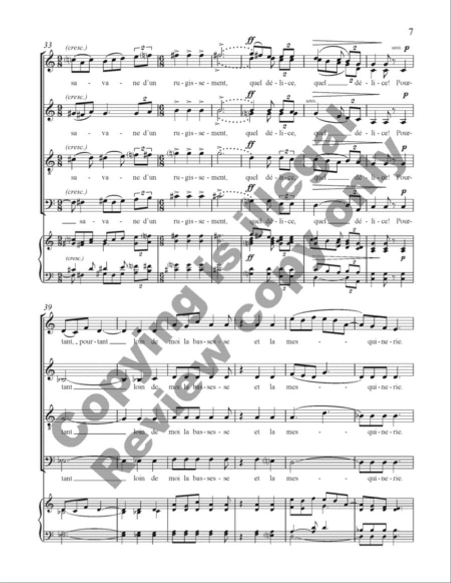 Choral de Bêtes Choral de Bêtes Divisi scores gallery preview page 26