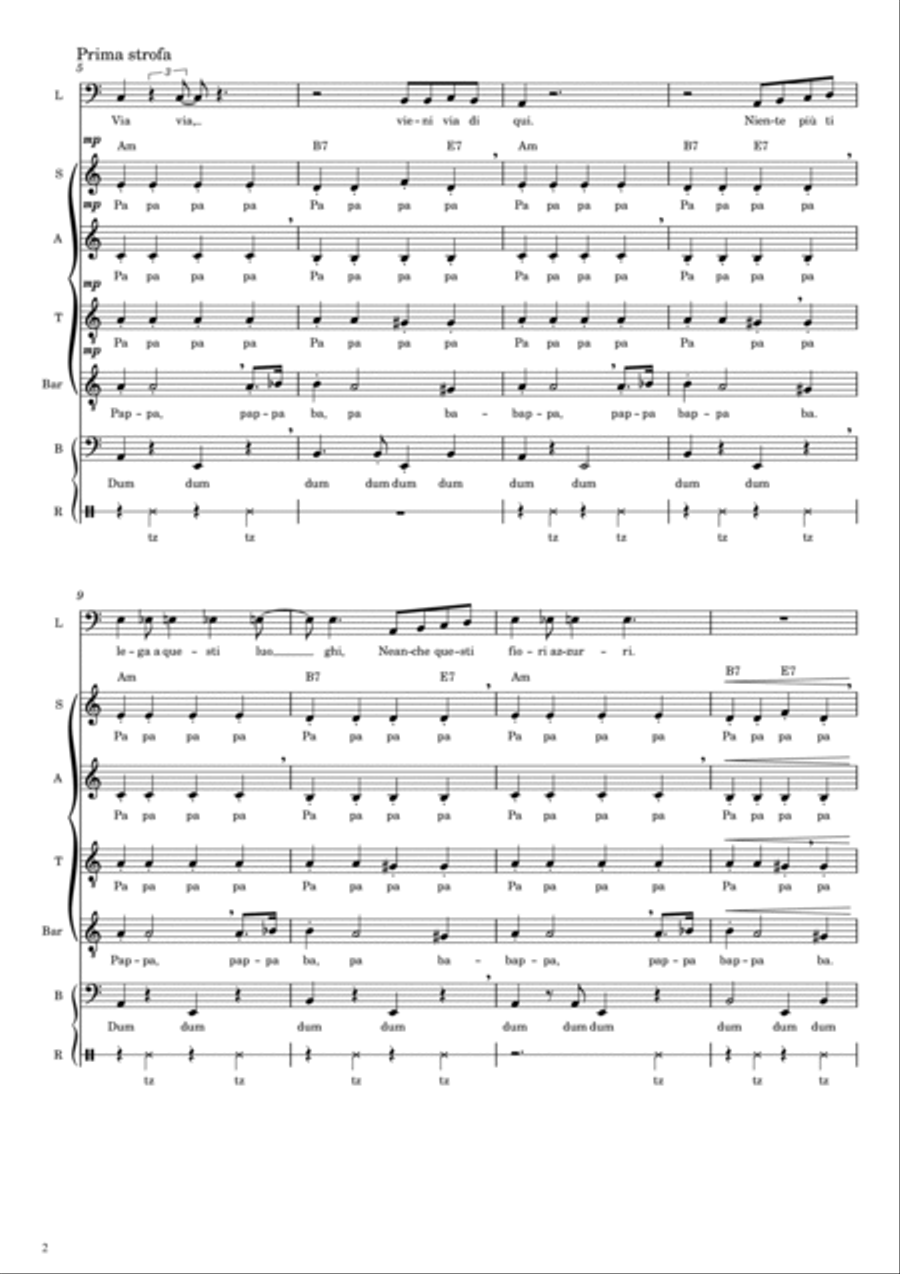 Via Con Me 4-Part scores gallery preview page 3
