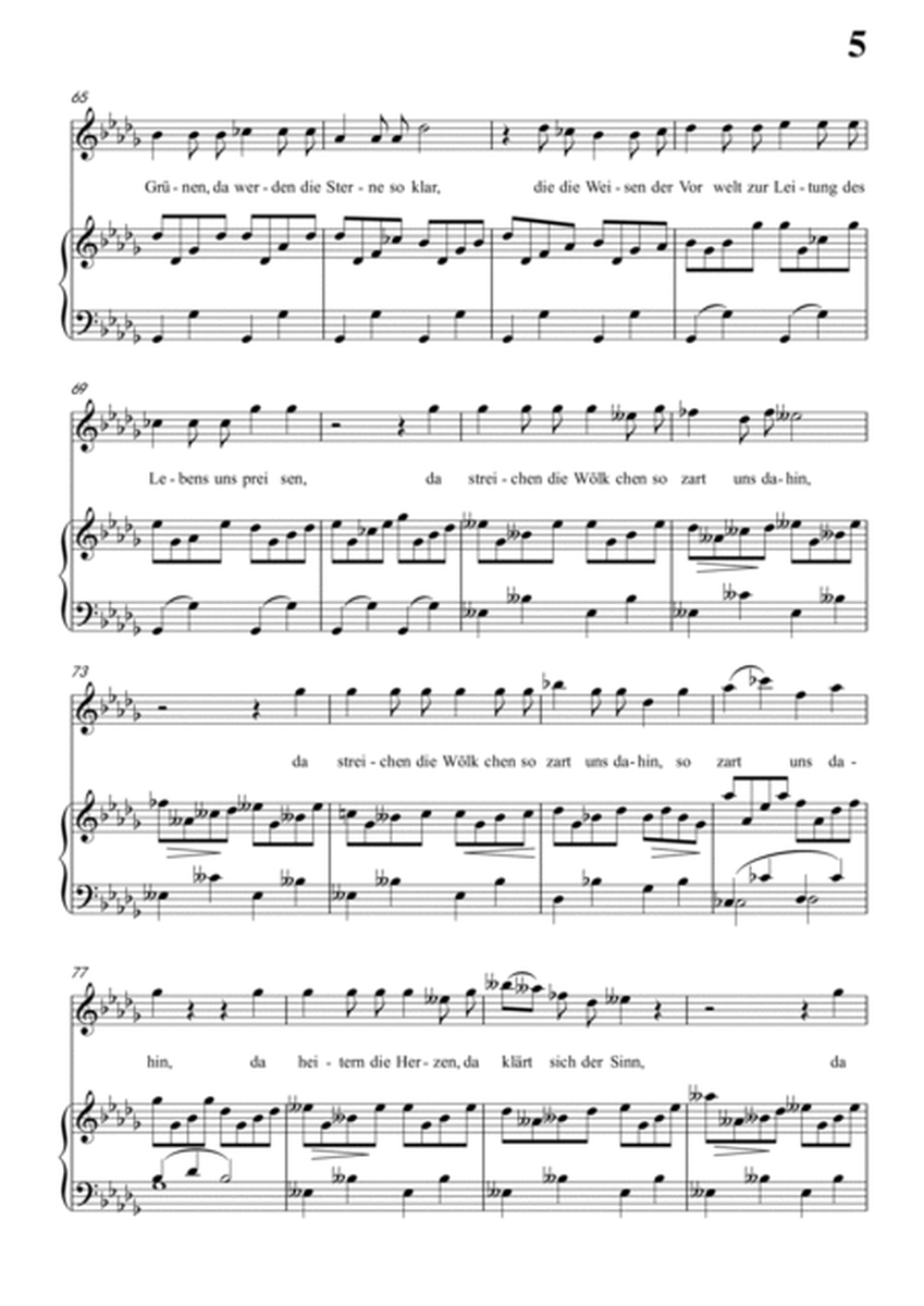 Schubert-Das Lied im Grünen,Op.115 No.1 in bD for Vocal and Piano