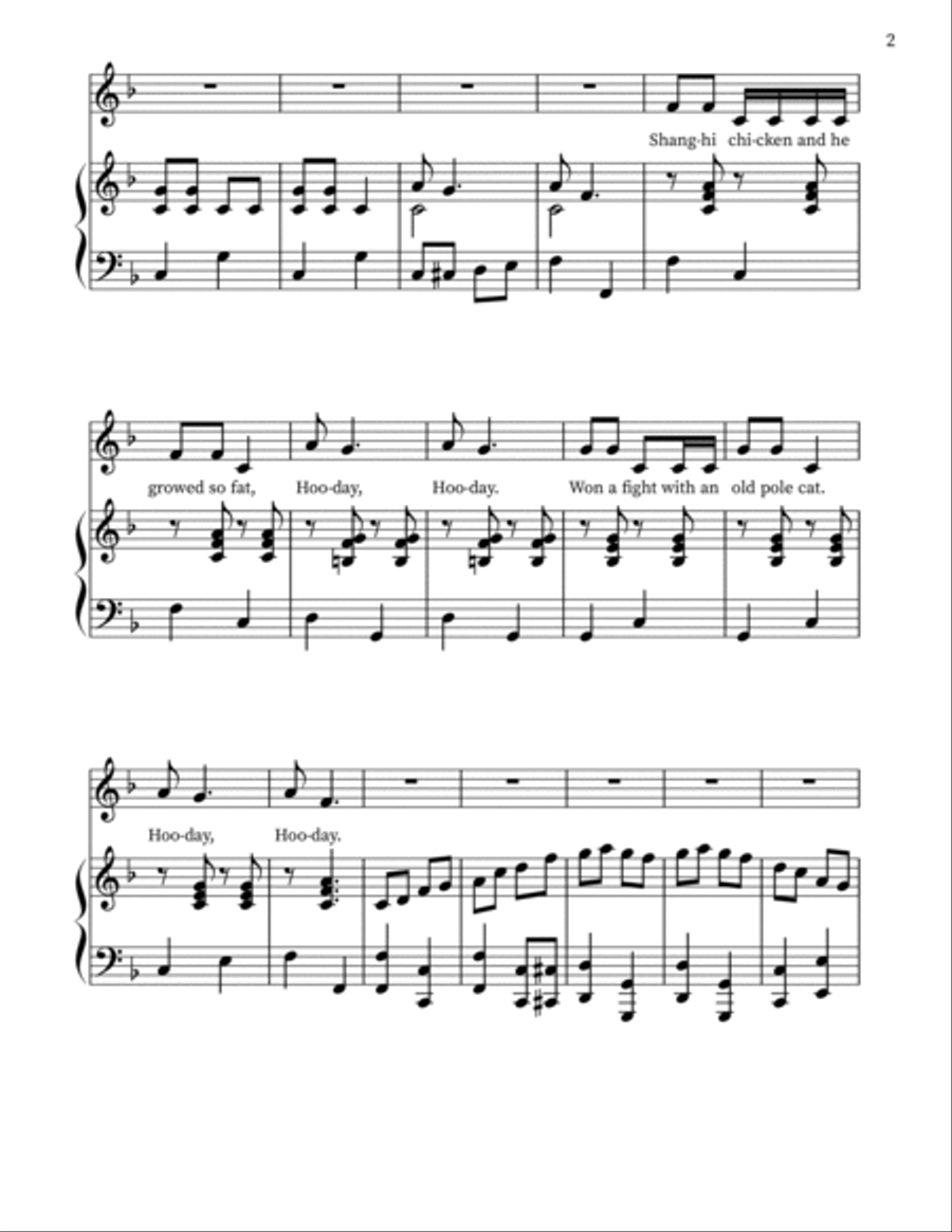 Shanghai Chicken Shanghai Chicken Voice scores gallery preview page 2