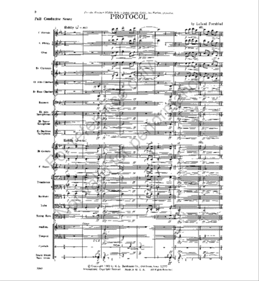 Protocol Protocol Concert Band scores gallery preview page 2