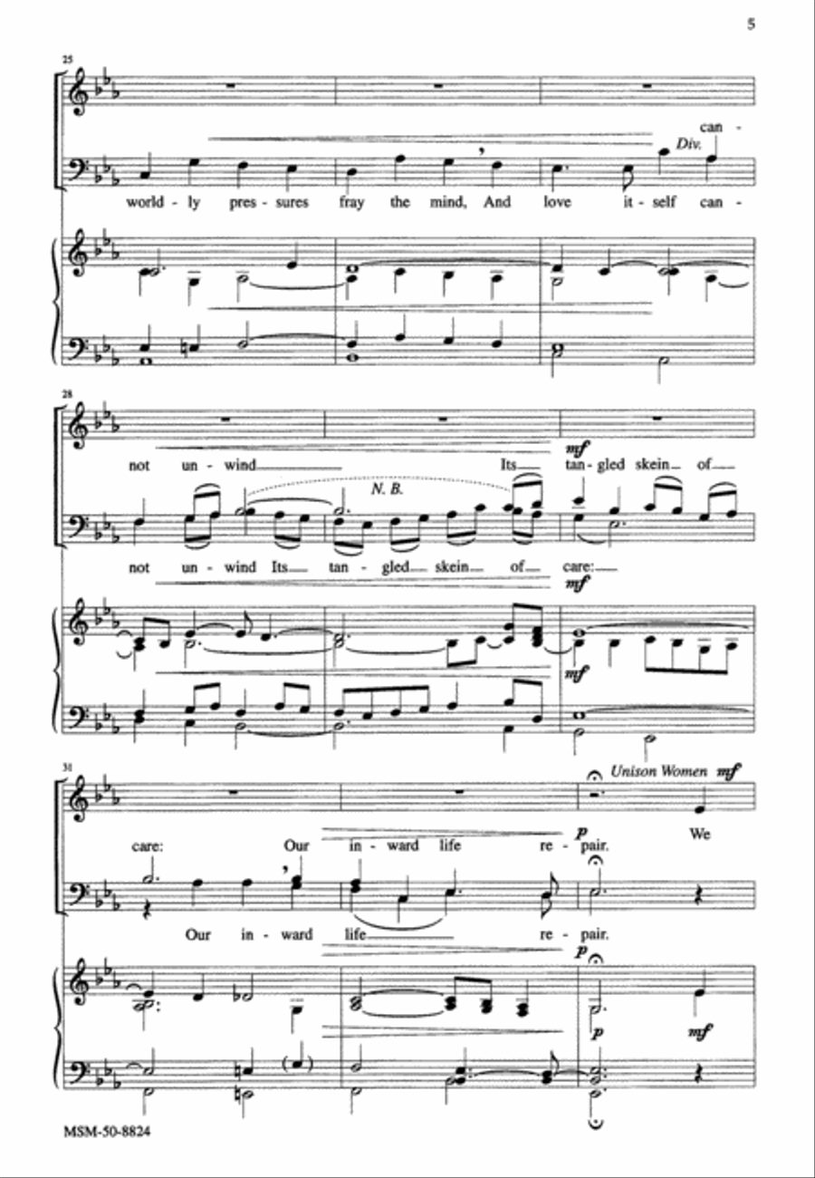 How Clear Is Our Vocation, Lord 4-Part scores gallery preview page 4