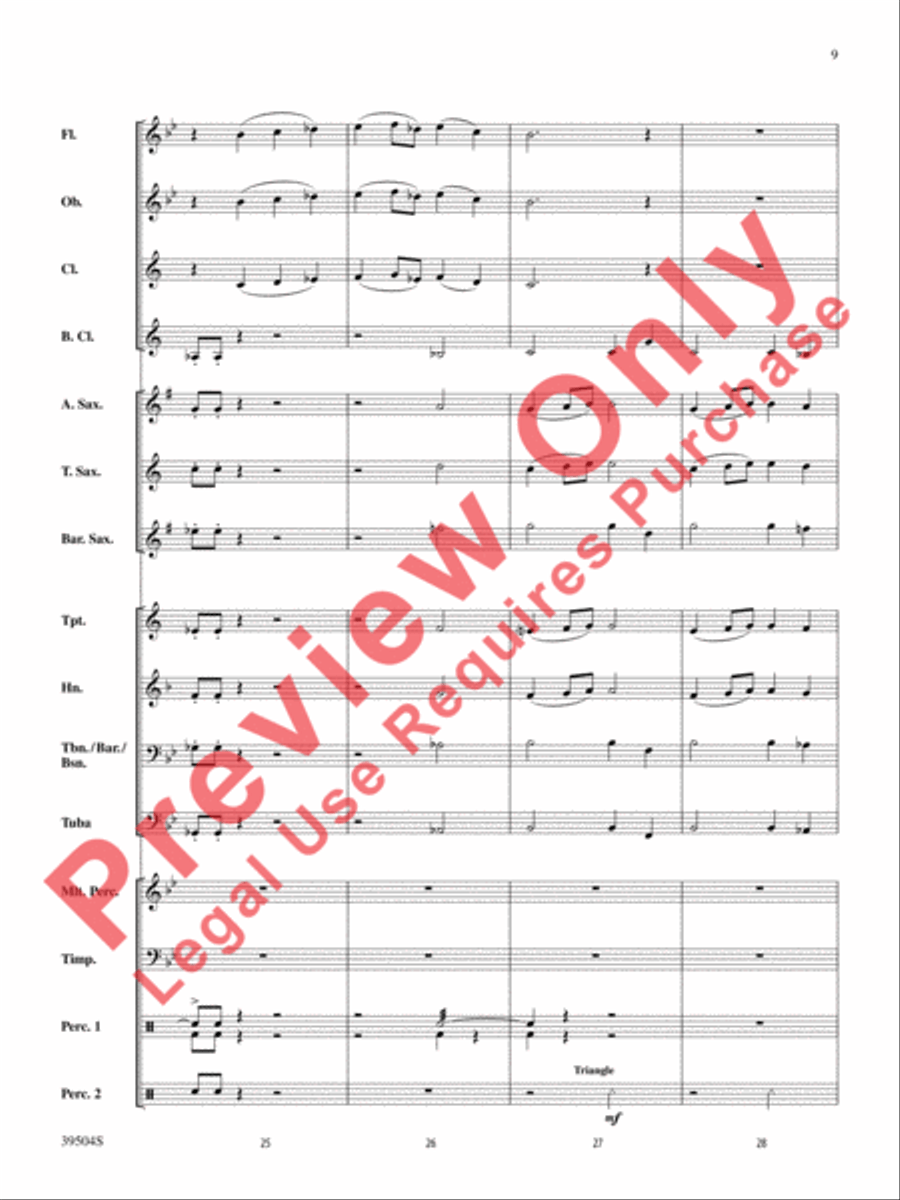Encore! Concert Band scores gallery preview page 9