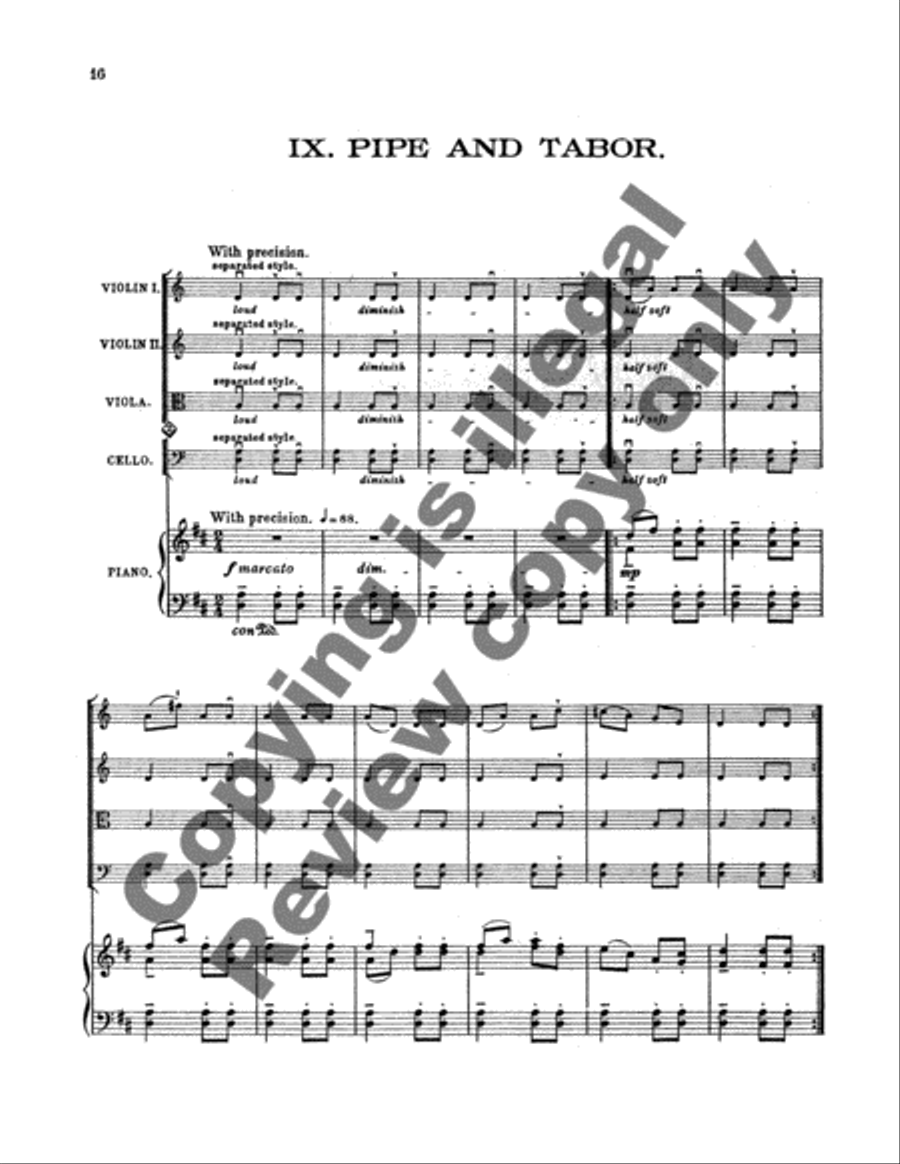 Squirrel Album String Quartet scores gallery preview page 6