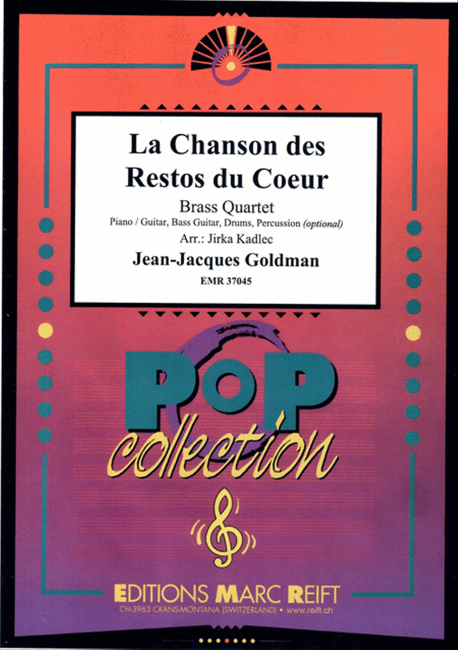 La Chanson des Restos du Coeur Brass Ensemble scores gallery preview page 1