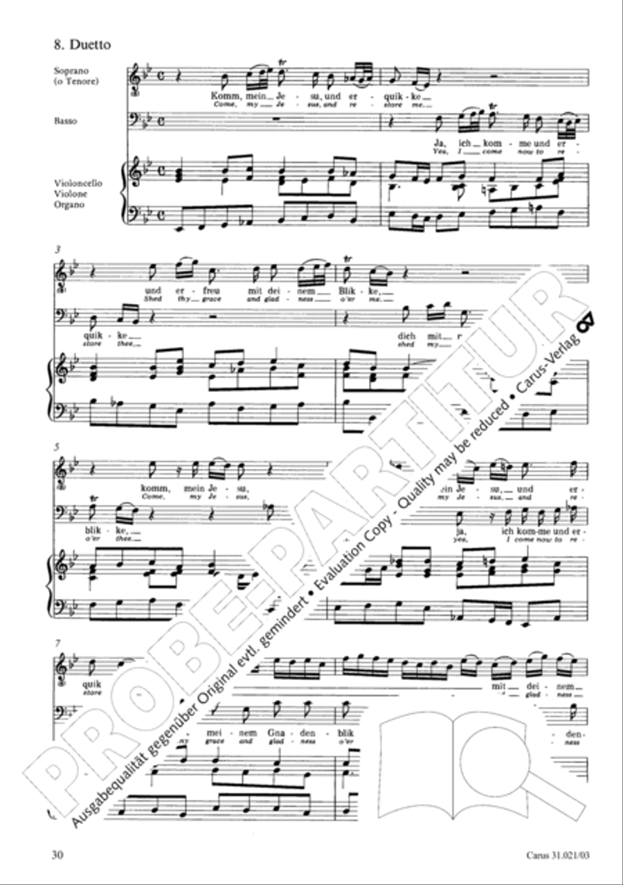 Lord my God, my heart and soul were sore distressed (Ich hatte viel Bekummernis) STB scores gallery preview page 31