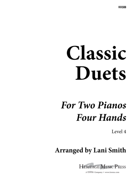 Classic Duets for Two Pianos - Level 4