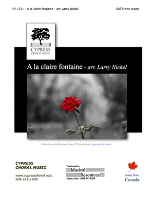 Book cover for A la claire fontaine