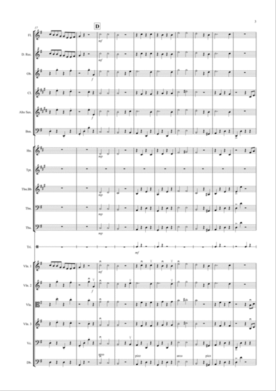 Dance of the Hours for School Orchestra Full Orchestra scores gallery preview page 3