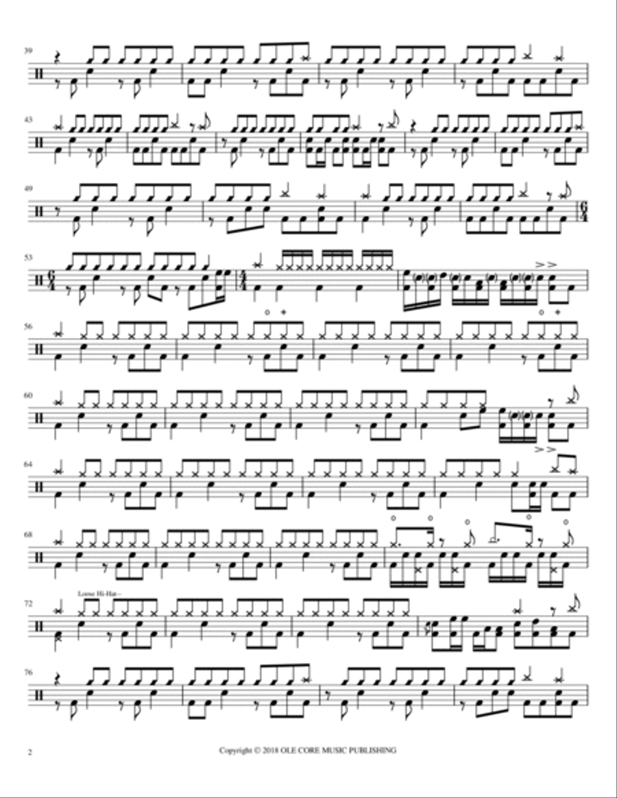 Open Secrets Drum Set scores gallery preview page 2