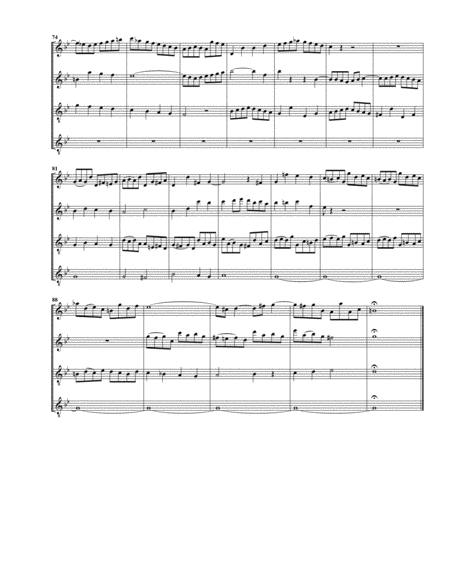 Nun komm der Heiden Heiland BWV 661 from Leipzig Chorales (arrangement for 4 recorders)