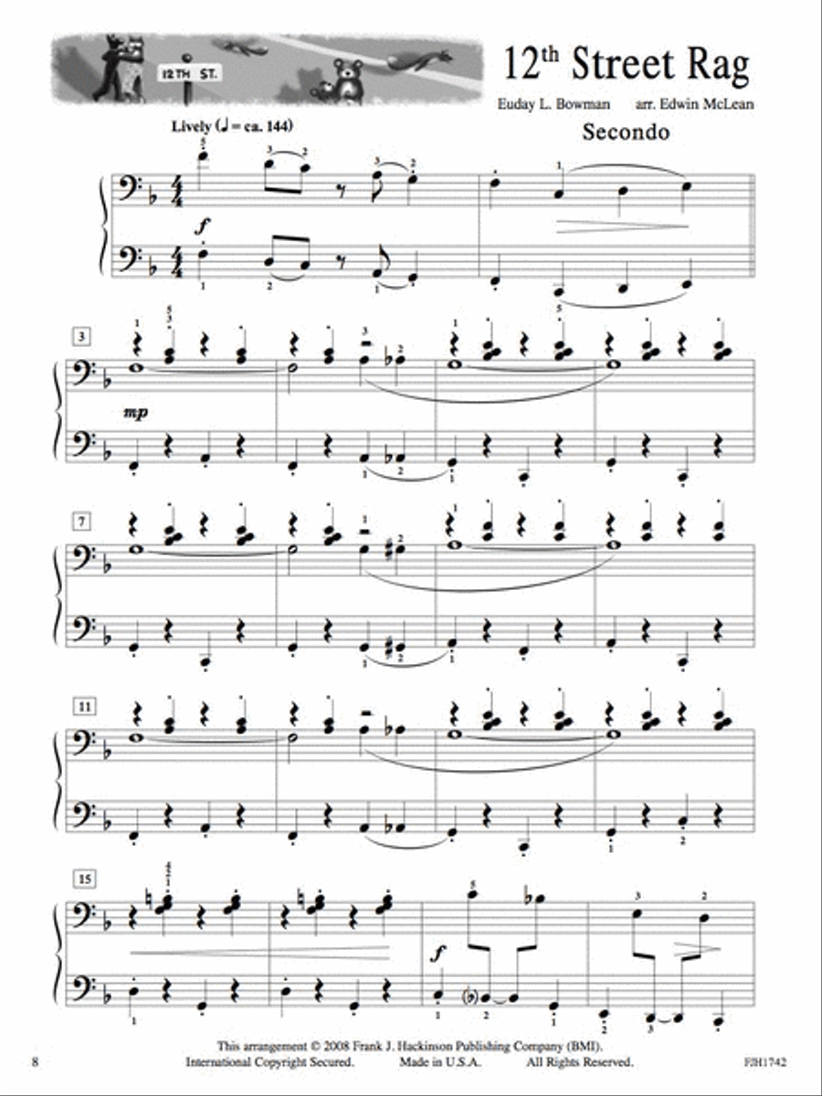 In Recital with Jazz, Blues, & Rags, Book 4 In Recital with Jazz, Blues, & Rags, Book 4 Piano Method scores gallery preview page 4