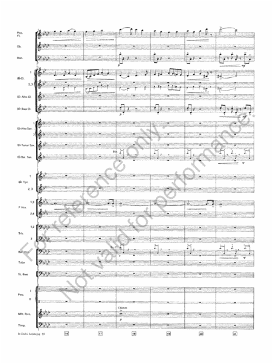 Symphonic Variations On 'In Dulci Jubilo' Concert Band scores gallery preview page 11