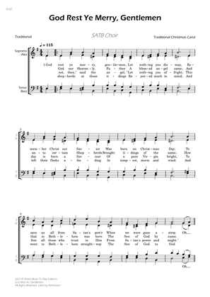 God Rest Ye Merry, Gentlemen - SATB Choir