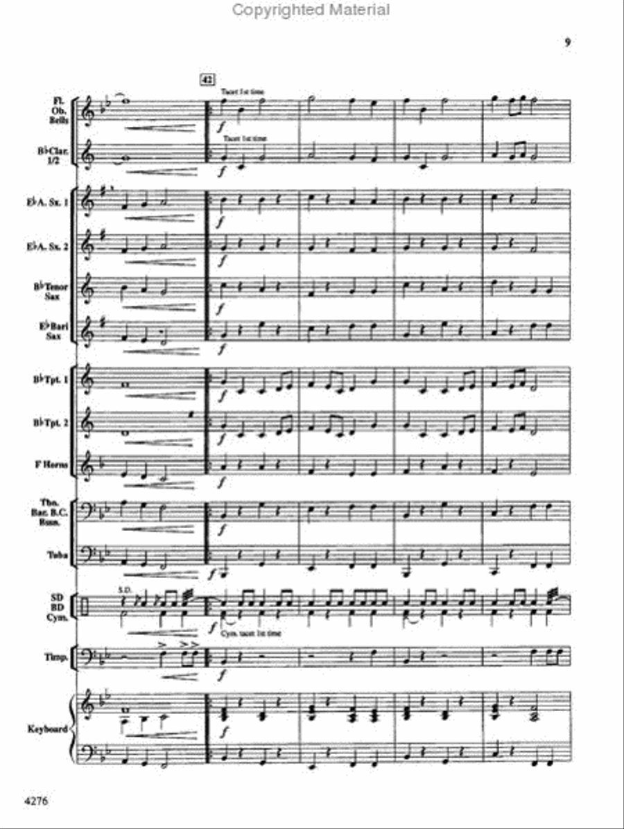 Nottingham Concert Band scores gallery preview page 10