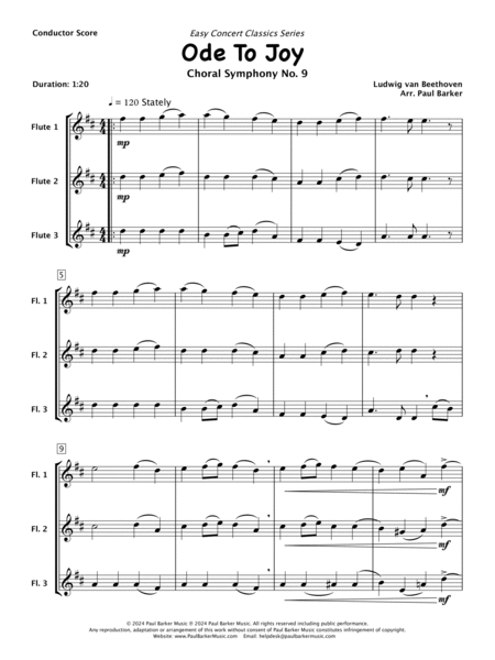 Easy Concert Classics - Flute Trios Book 1 image number null