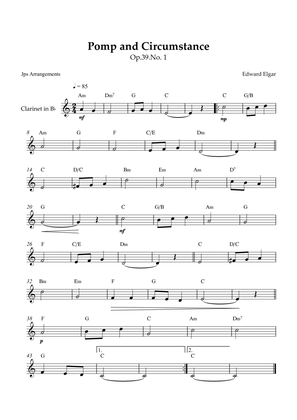 Pomp and Circumstance for Clarinet