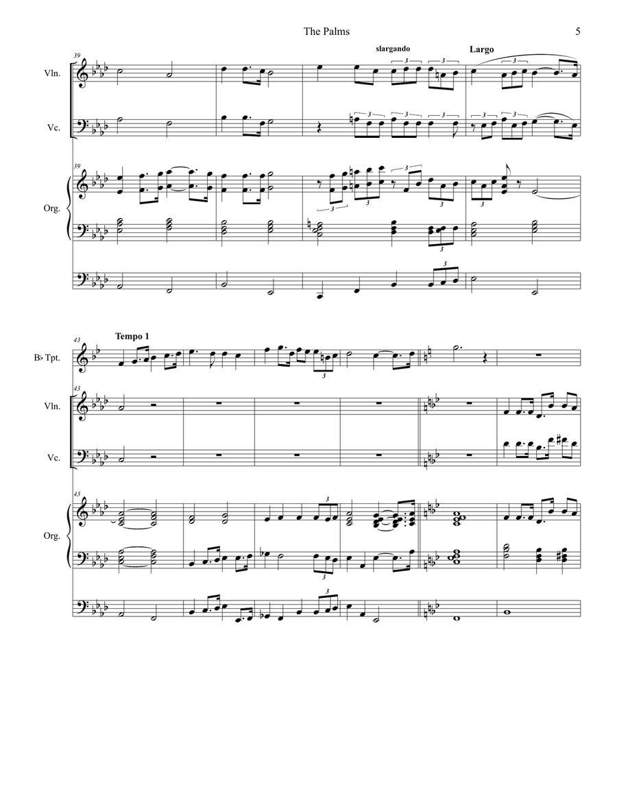 The Palms (Duet for Violin and Cello) String Duet scores gallery preview page 5