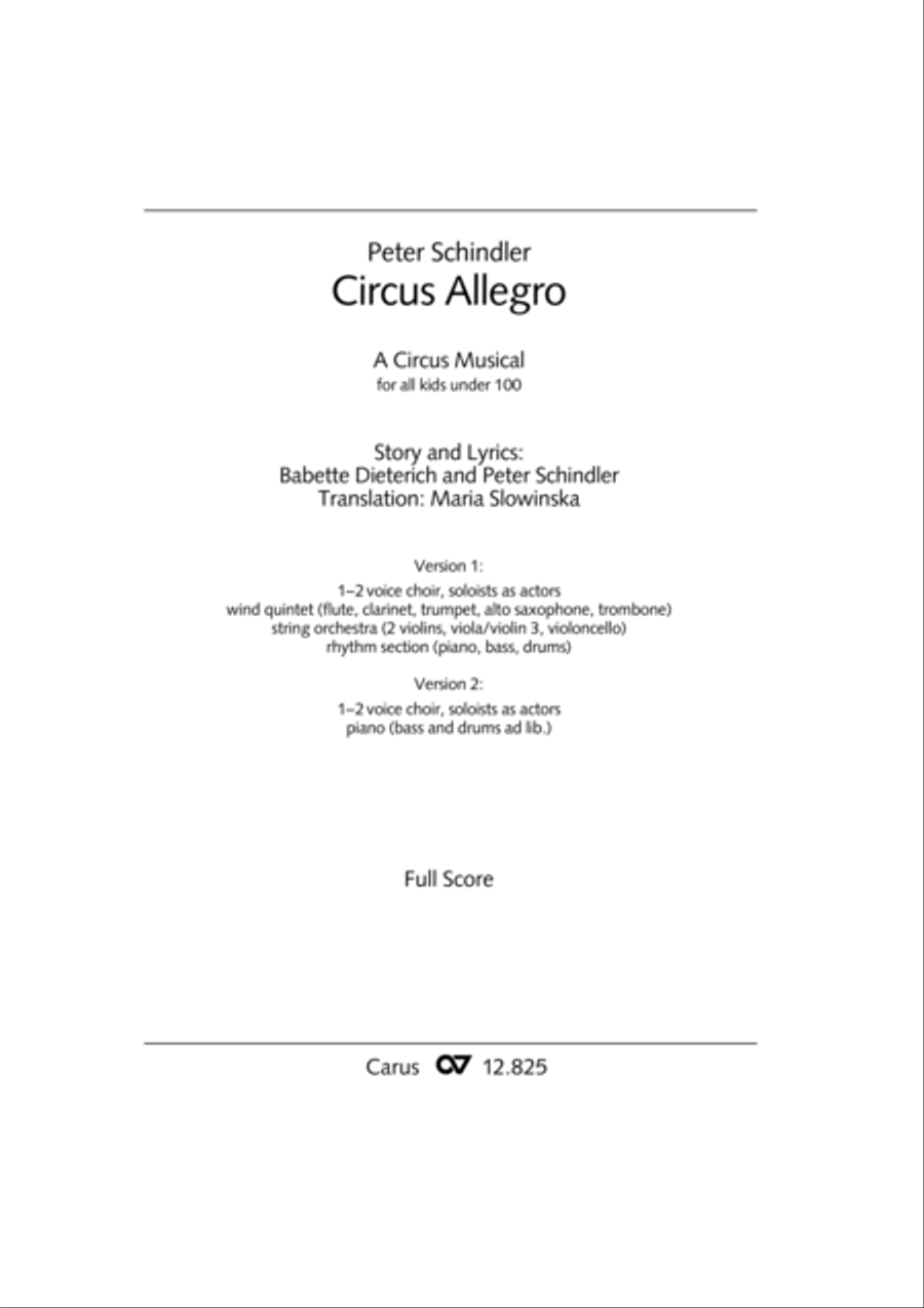 Circus Allegro Choir scores gallery preview page 2