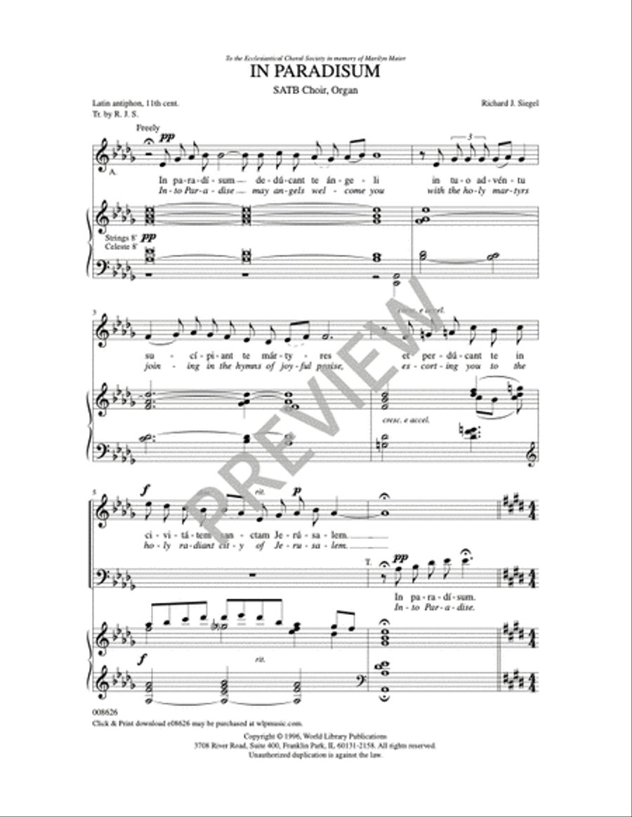 In Paradisum In Paradisum 4-Part scores gallery preview page 5