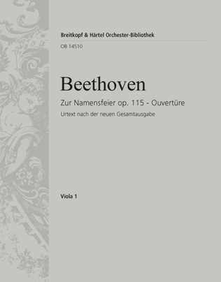 Book cover for Zur Namensfeier Op. 115