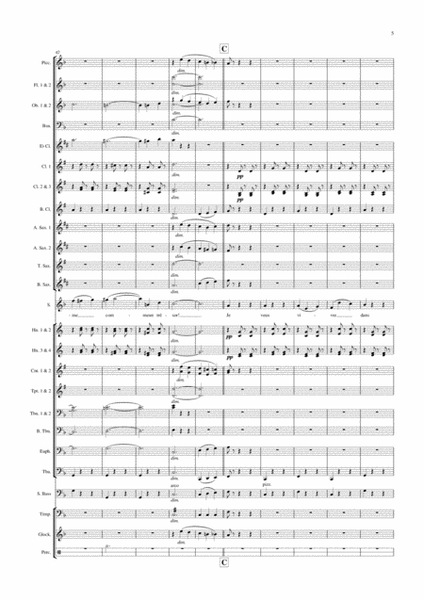 Ah! Je veux vivre (from Romeo and Juliet) arranged for soprano solo and concert band