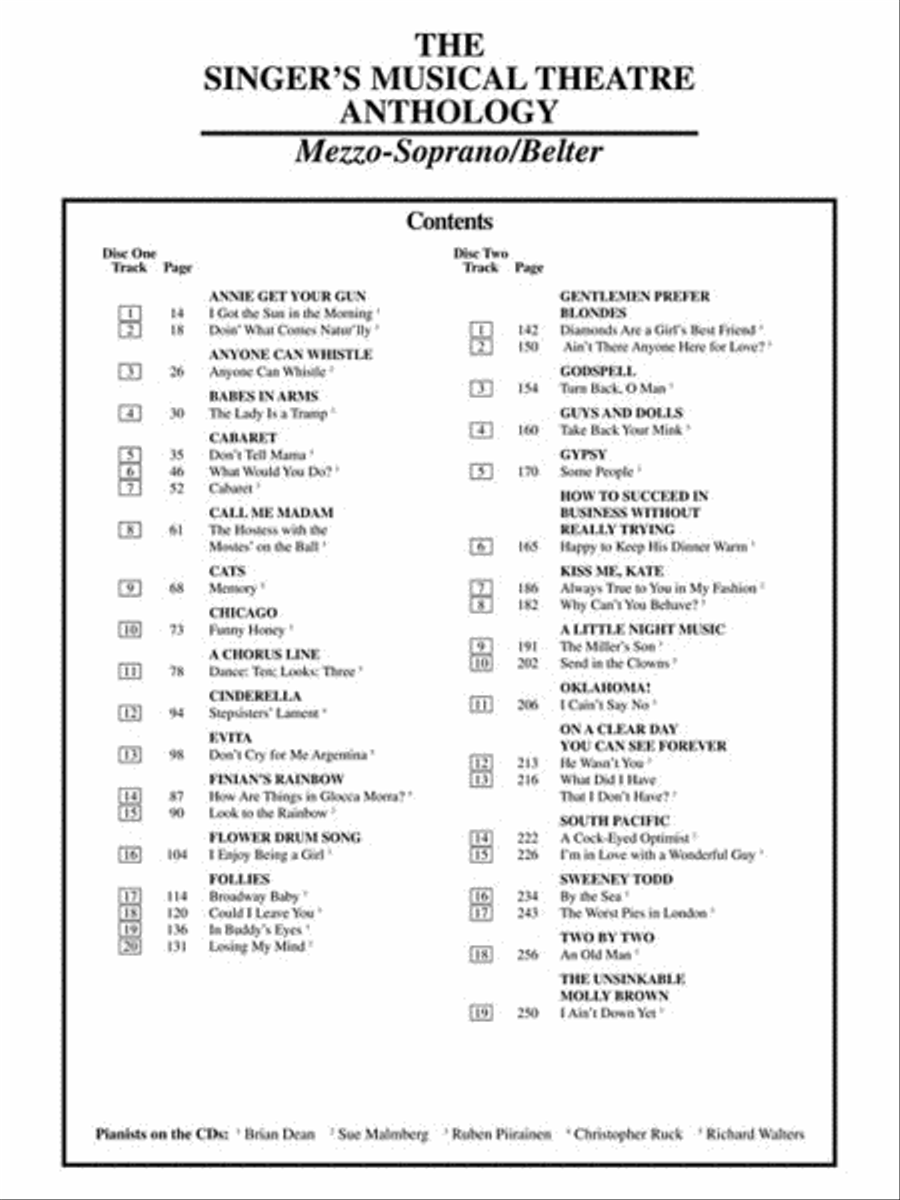 Singer's Musical Theatre Anthology – Volume 1 Mezzo-Soprano Voice scores gallery preview page 4