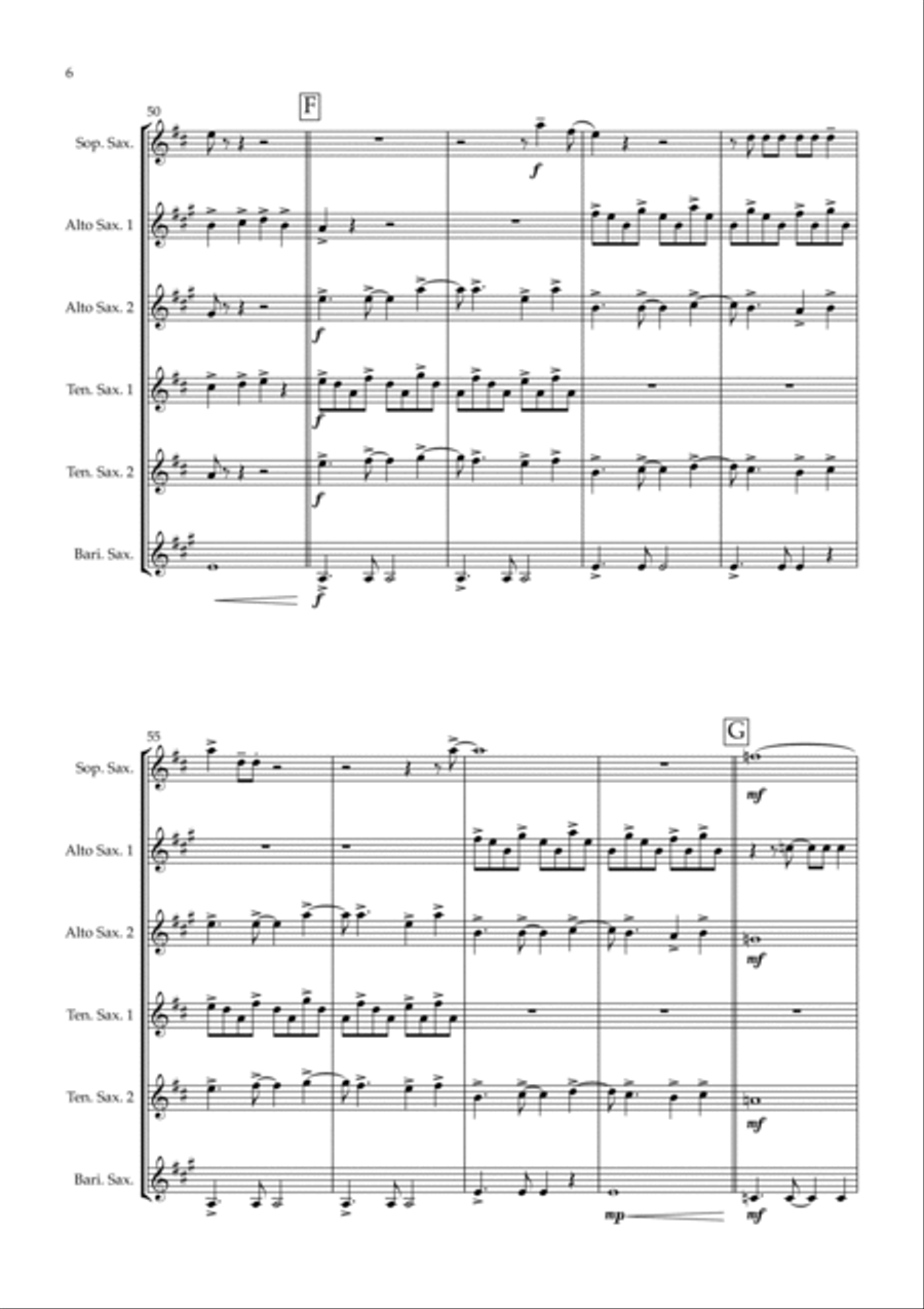 Summer Of '69 Woodwind Ensemble scores gallery preview page 6