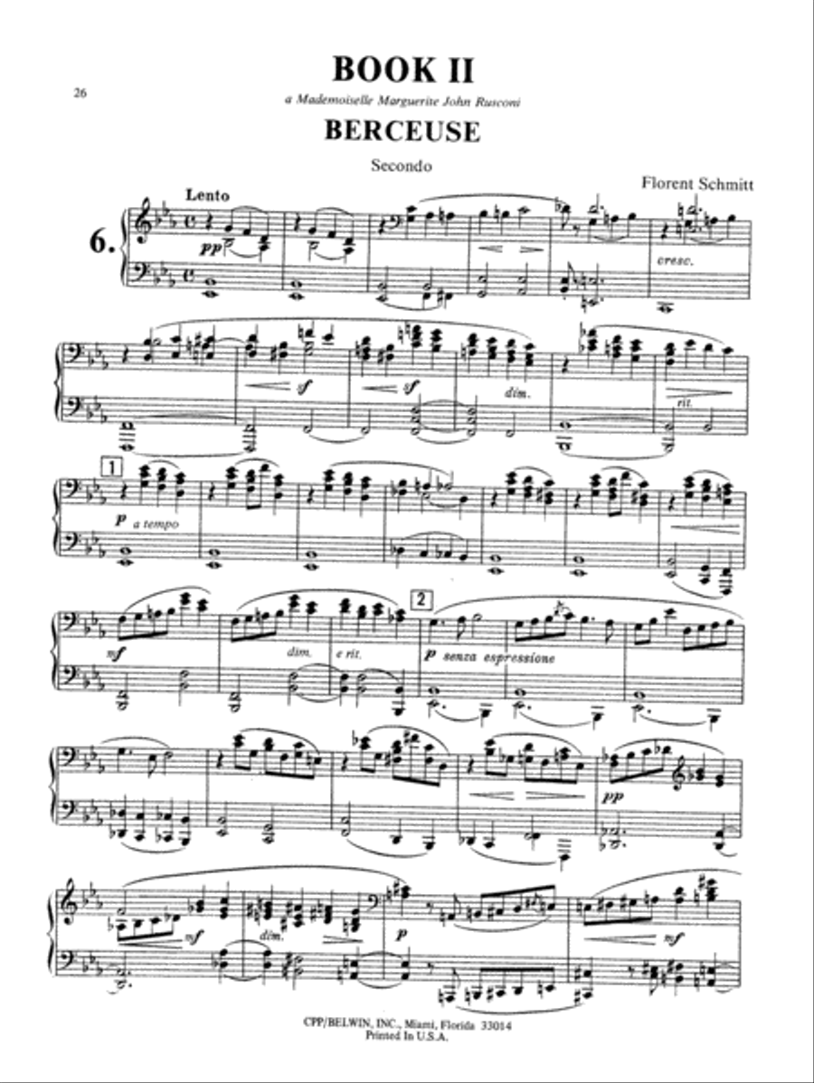 Schmitt: Album of Piano Duets, Volume I Piano Duet scores gallery preview page 1