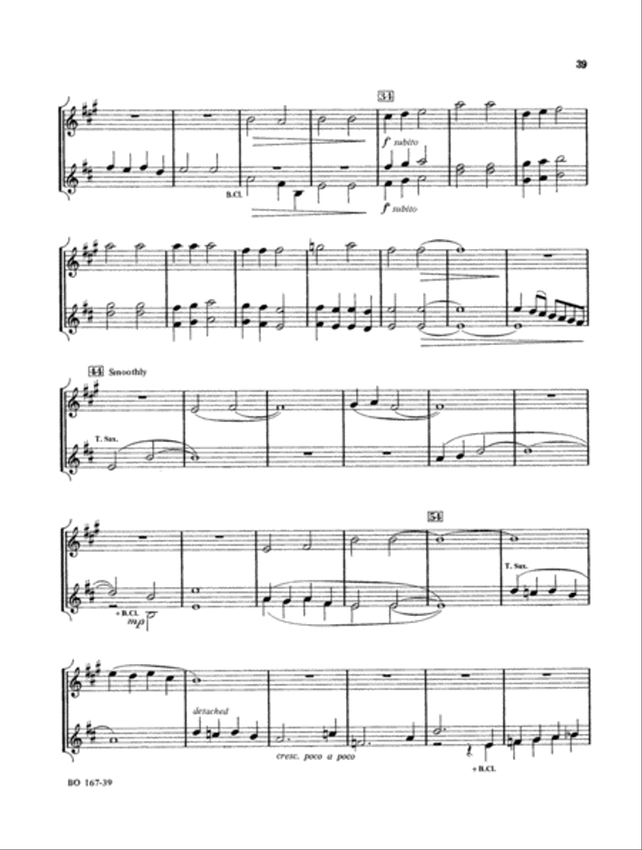 Christmas Folio for Four-Plus Woodwinds - Alto Sax Woodwind Ensemble scores gallery preview page 9