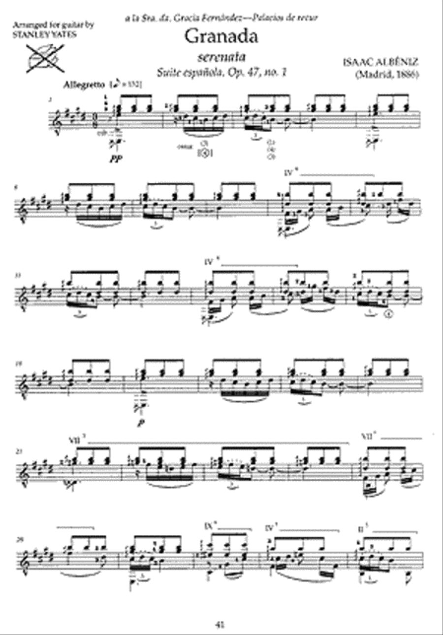 Isaac Albeniz: 26 Pieces Arranged for Guitar Acoustic Guitar scores gallery preview page 3