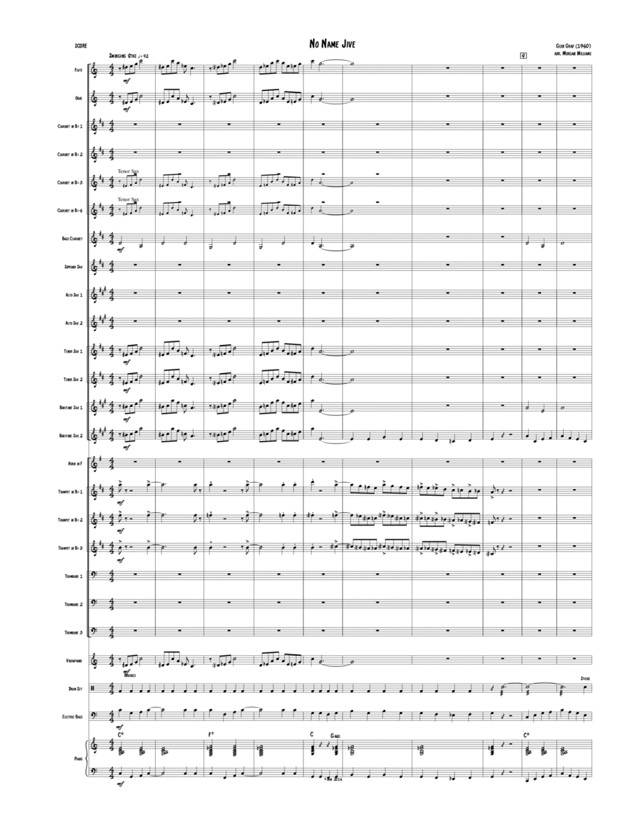 No Name Jive Jazz Ensemble scores gallery preview page 1
