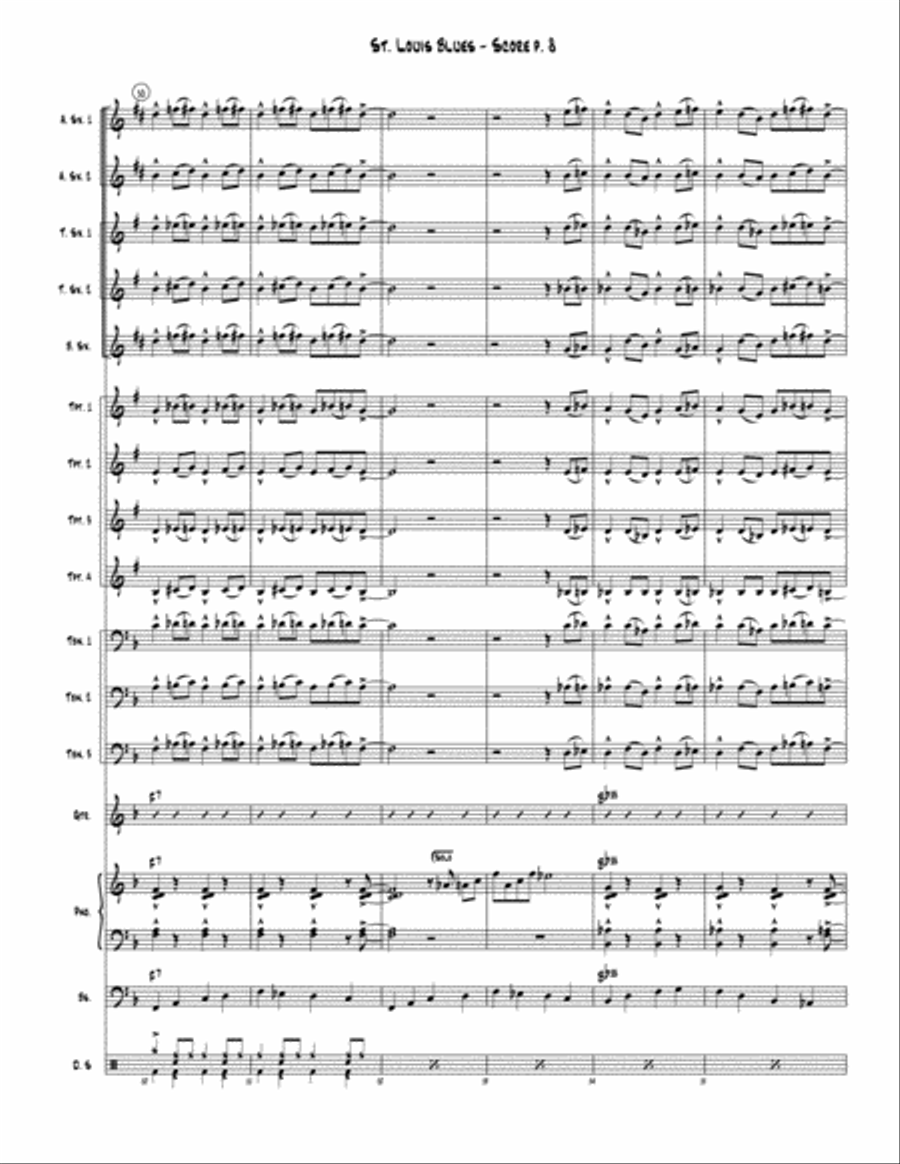 St. Louis Blues St. Louis Blues Jazz Ensemble scores gallery preview page 9