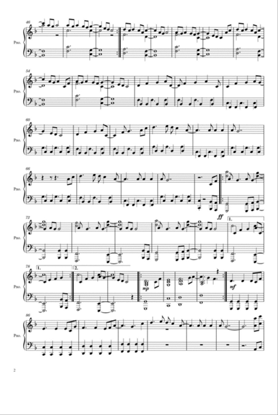 Paradise Piano Solo scores gallery preview page 2