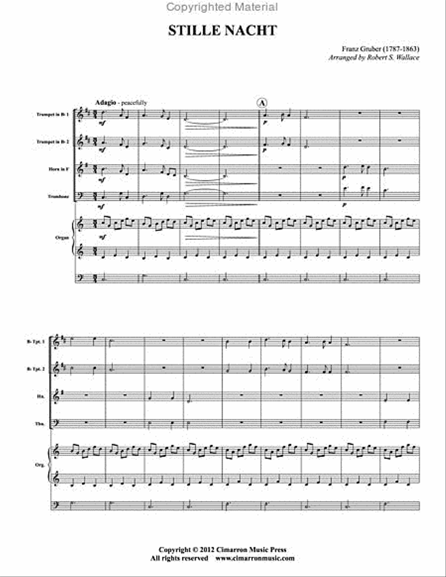 Stille Nacht Organ scores gallery preview page 2