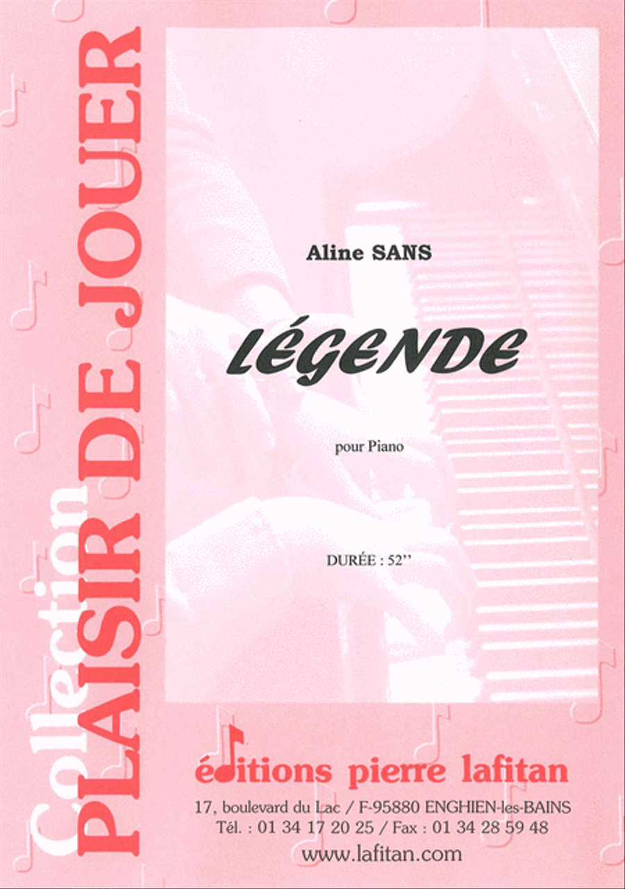 Légende Légende Piano Solo scores gallery preview page 1