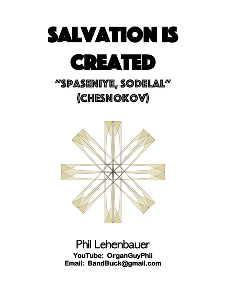 Salvation is Created (Spaseniye, Sodelal) organ work, arr. by Phil Lehenbauer image number null