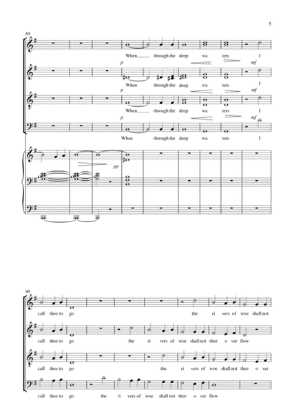 Hymn Concertato, How Firm A Foundation, for choir, trumpet in Bb and organ