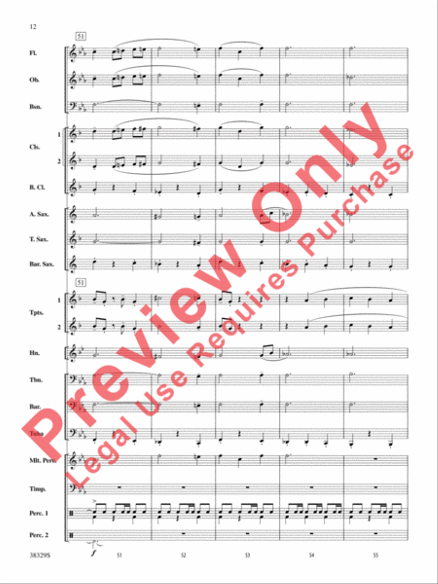The Chase The Chase Concert Band scores gallery preview page 12